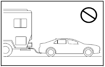 Notice: Towing the vehicle from the rear could
