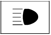 To change the headlamps from low beam to high beam,