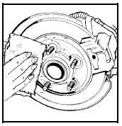 9. Raise the vehicle by turning the jack handle