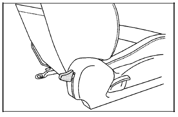 1. Push down the easy entry seat handle located on