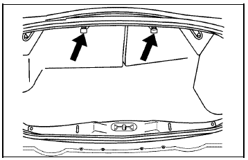 1. Open the trunk and pull one or both of the small