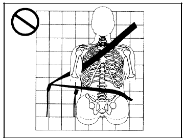 A: The belt is buckled in the wrong buckle.