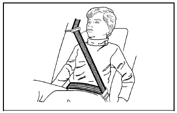 4. Buckle, position, and release the safety belt as